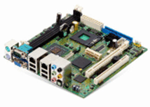 Intel Core 2 Duo/Core Duo/Celeron M CPU in Socket P, Intel GM965 chipset, 1 x PCI-E 16x, 1 Mini PCI, 1 PCI, 1 CF, DDR2 DIMM, Dual LAN, USB, IDE, SATA2, SPDIF, Audio, Video, S-VIDEO, Mini-ITX Form Factor 