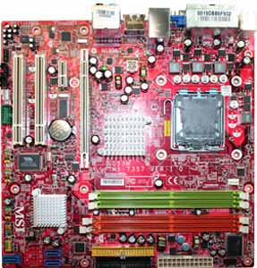 MSI G33M-FI Motherboard, Supports Socket 775 for Intel Core2 Quad, Core2 Duo, Pentium 4 (Prescott, P4EE), Pentium D, Pentium XE processors in LGA 775 package, Intel ® G33chipset, 1 PCI-E 16x, 1 PCI-X 1X, 2 PCI, DDR2, LAN, USB, IDE, SATA2, eSATA, Firewire, Audio, SPDIF, Video, Micro-ATX Form Factor 