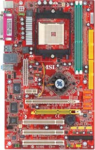 MSI K8N Neo3 H, ms-7135, socket 754 motherboard, Supports 64-bit AMD ® Athlon 64, Sempron and Turion64 processor (Socket 754, NVIDIA ® nForce4-4X Chipset, Supports 4 SATA ports with up to 150MB/s, four-memory-bank DDR 333/400 using two 184-pin DDR DIMM 2 GB, 2 ATA-133 channel, 10 USB2 ports,1 PCI-E 16x,3 PCI 32 bits, 1 AGR