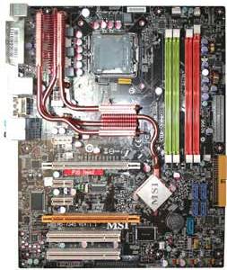 MSI P35 Neo2-FR Motherboard, Supports Socket 775 for Intel Core2 Quad, Core2 Extreme, Core2 Duo, Pentium 4 (Prescott, P4EE), Pentium D, Pentium XE/Celeron D processors in LGA 775 package, Intel ® P35 chipset, 2 PCI-E 16x, 2 PCI-X 1X, 2 PCI, DDR2, LAN, USB, IDE, SATA2, eSATA, RAID, Audio, SPDIF, ATX Form Factor 