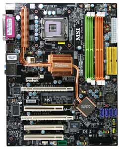 MSI P6N SLI Platinum Motherboard, Supports Socket 775 for Intel Core2 Quad, Core2 Extreme, Core2 Duo, Pentium 4 (Prescott, P4EE), Pentium D, Pentium XE/Celeron D processors in LGA 775 package, NVIDIA® nForce 650i SLI  chipset, 2 PCI-E 16x, 1 PCI-X 1X, 3 PCI, DDR2, LAN, USB, IDE, SATA2, eSATA, RAID, FIREWIRE, SPDIF, Audio, ATX Form Factor 