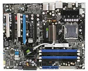 EVGA 122-CK-NF68-A1 Socket 775 Intel Core 2 Quad Core SLI Motherboard, Nvidia 680i SLI Chipset, 1333/1066MHz FSB