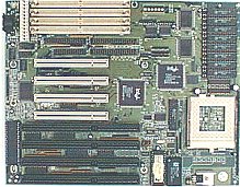 Shuttle HOT-541 socket 7 baby at motherboard with 4 isa slots