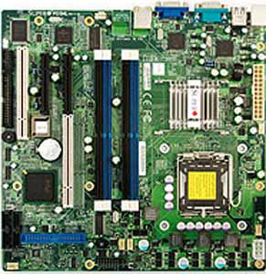 Supermicro PDSML-LN1+ Motherboard, Single LGA775 ZIF Sockets, Supports an Quad-Core Intel ® Xeon ® 3200, Dual-Core Intel ® Xeon ® 3000, Intel ® Core 2 Quad, Core2 Duo, Dual-Core Intel ® Pentium ® D, Intel ® Pentium ® Extreme Edition, Pentium ® 4 ,  Intel ® Celeron ® D , Intel 3000 (Mukilteo-2) chipset, 1 (x8) PCI-E,  or 1 x PCI 32-bit 33MHz, 1 (x4) PCI-E, 1x PCI 32-bit 33MHz, DDR2 DIMM Up to 8 GB,  LAN, USB, IDE, SATA, Video, MATX Form Factor