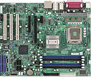 Supermicro C2SBA+ Motherboard, Single LGA775 ZIF Sockets, Supports an Intel ® Core2 Quad, Intel ® Core2 Duo, Intel G33 chipset, 1 (x16) PCI-E,  1 (x4) PCI-E, 1 (x1) PCI-E, 3x PCI 32-bit 33MHz, DDR2 DIMM Up to 8 GB,  LAN, USB,  SATA, IDE, Video, Audio, ATX Form Factor