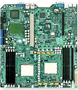 Supermicro H8DAR-E Dual Opteron 200 Motherboard, Chipset AMD 8132 HyperTransport PCI-X Tunnel, Integrated Video, DUAL LAN, USB, 2 PCI-X 64bit, IPMI, DDR 333/400, IDE, E ATX Form Factor