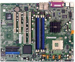 Supermicro P4SCi Motherboard, Single mPGA478 ZIF Socket, Chipset Intel ® E7210 (Canterwood ES), 2x 64-bit 66MHz PCI-X,  2x 32-bit 33MHz, DDR DIMM Up to 4 GB, Dual LAN, USB, IDE, SATA, Video, ATX Form Factor