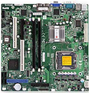 Supermicro P4SCi Motherboard, Single LGA775 ZIF Socket,  Supports an Intel ® Pentium ® Dual-Core Intel ® Xeon ® 3000, Core2 Duo, Pentium ® 4, Pentium ® D, Celeron ® D, Intel ® 946GZ chipset, 1 (x4) (x8 physical) PCI-Express or 1x 32-bit 33MHz PCI,  1x 32-bit 33MHz, DDR DIMM Up to 4 GB, Dual LAN, USB, IDE, SATA,  Video, uATX Form Factor