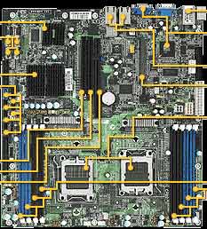Tyan Thunder n3600R (S2912WG2NR) Dual Opteron 2000, Dual 1207-pin sockets support AMD Opteron (Rev. F) 2000 series processors, nVidia NFP3600 & Winbond W83627HF Super IO, 8x 240pin DDR2-667/533/400 DIMMs, Dual channel, ECC/REG, (3) Integrated dual port SATA controllers from NFP 3600; supports up to (6) SATA drives