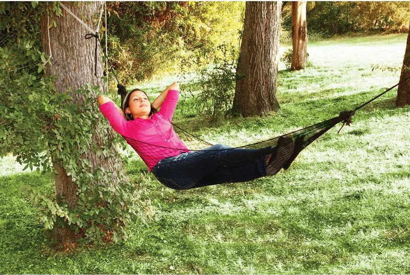nylon mesh outdoor hammock,adult size, 7 foot,