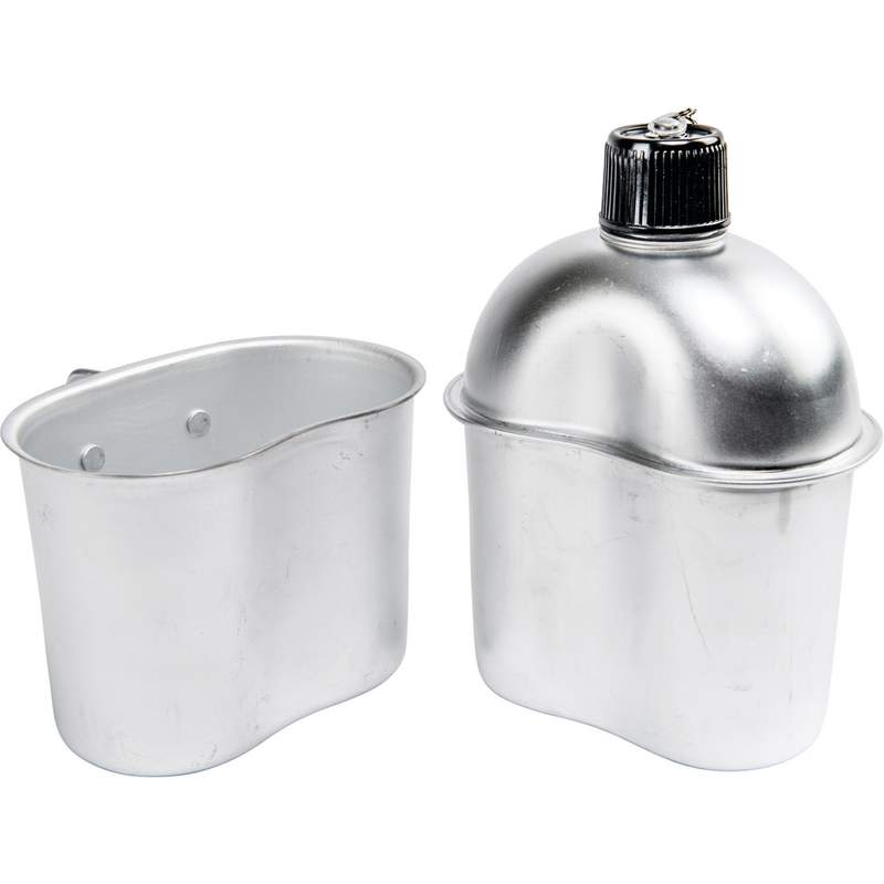 32oz Aluminum Canteen with Cover and Cup,camping,outdoors,hiking,