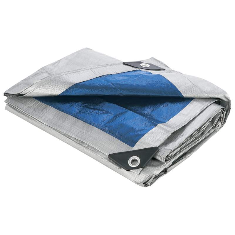 Multipurpose tarp, heavy duty, blue and silver,tarp,