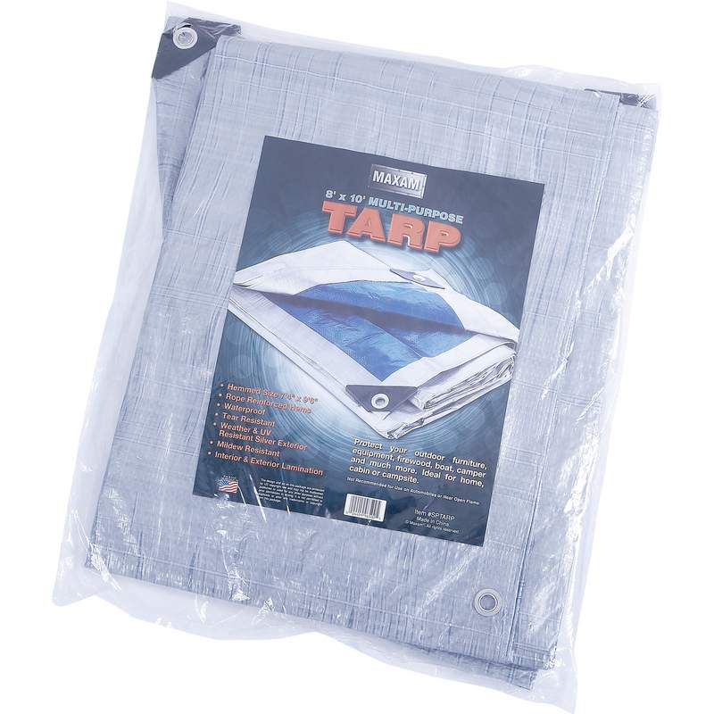 Multipurpose tarp, heavy duty, blue and silver,tarp,