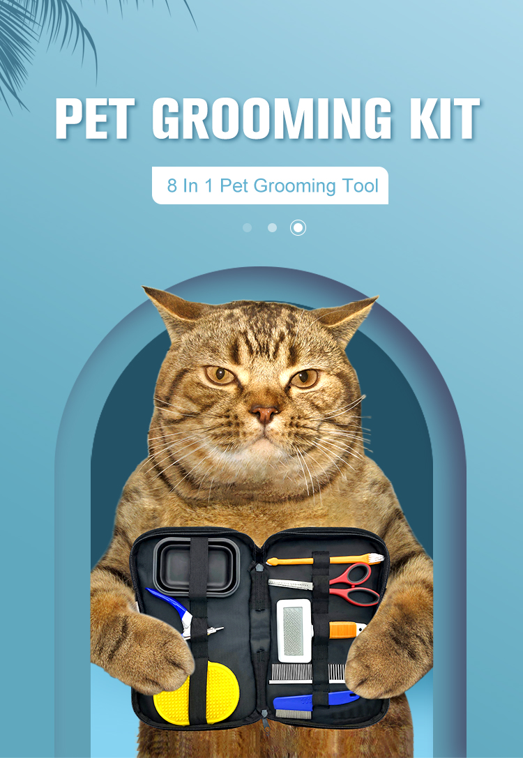 8 in 1 pet grooming kit - grooming tools