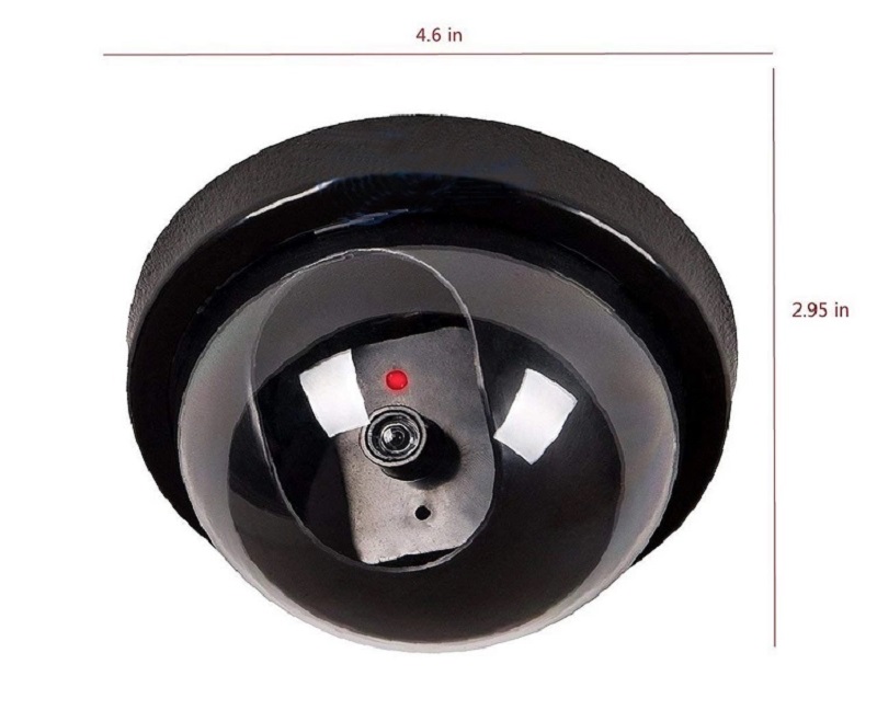 Dummy Security Camera / Fake Security Camera Non-Functional Security Camera - Mini Dome Style CCTV Camera with flashing LED