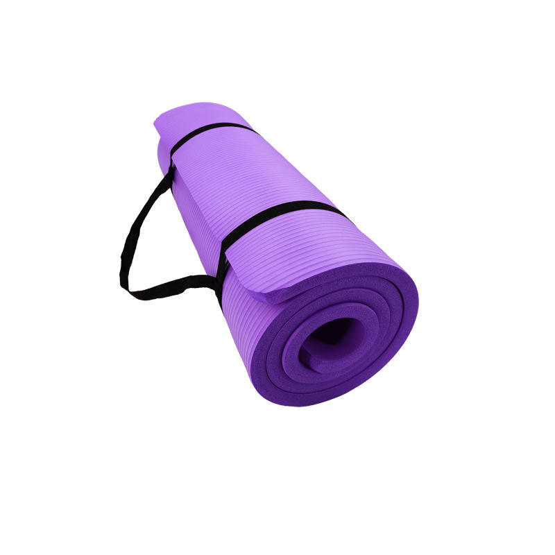 portable yoga mat, exercise mat, fitness mat, 72 x 24 x 1/2 inch thick