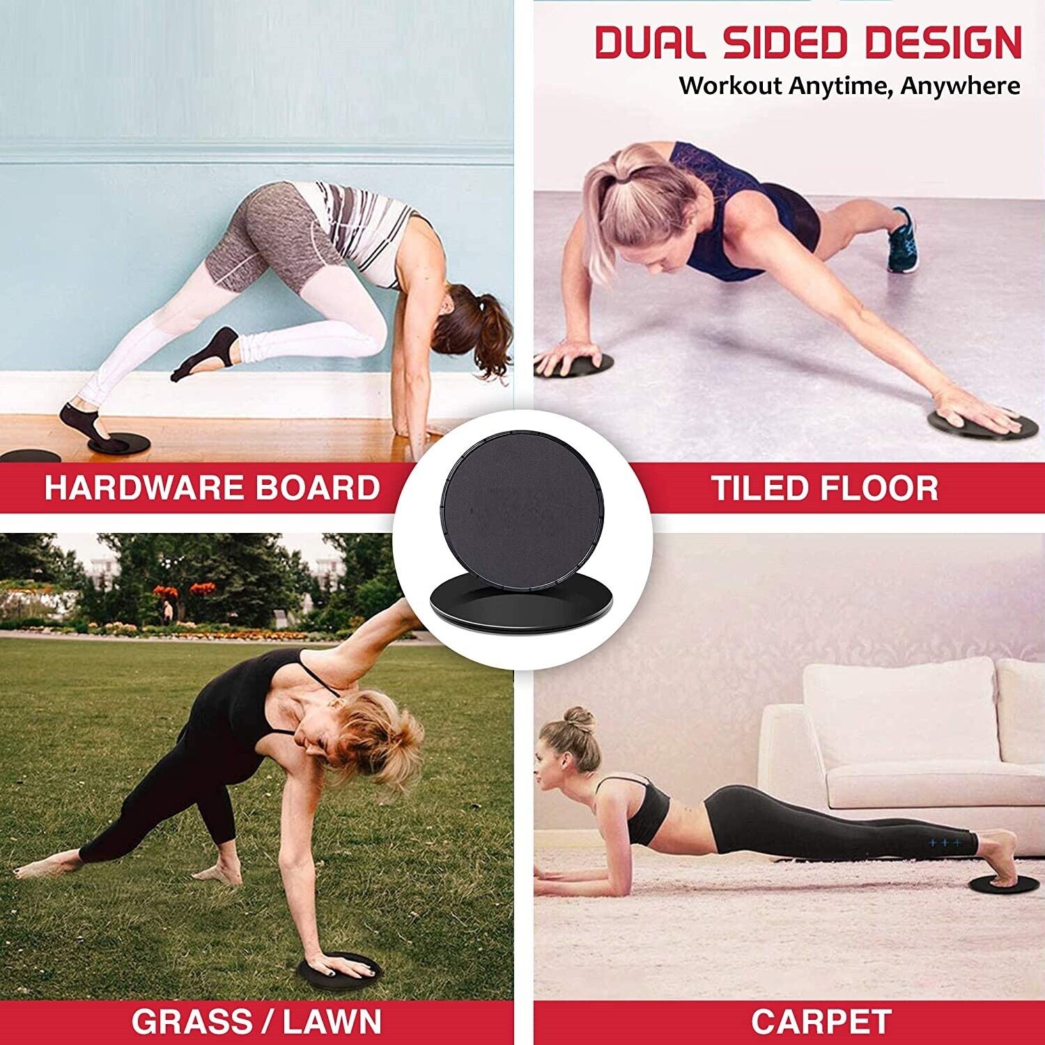 Gliding Discs - Fitness Discs For Home Workout or Gym use