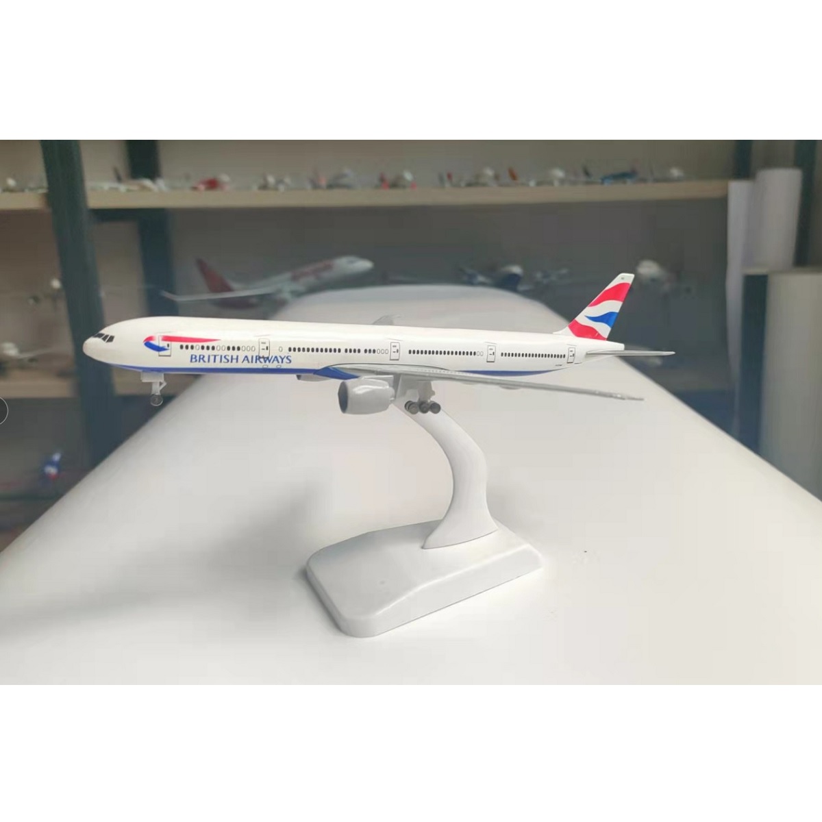 British Airways Airbus A380 Replica Toy Model with Stand