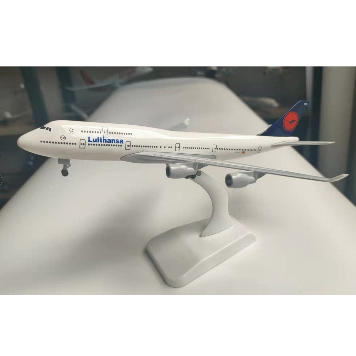 Lufthansa Airbus A380 Replica Toy Model with Stand