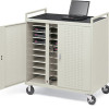 Bretford Notebook Storage Cart-30 UL Listed-LAP30EULBA-GM Ships Fully Assembled