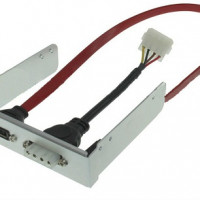 Interloper  SATA Data and Molex 4 pin Power Front Panel 