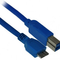Interloper  6ft USB 3.0 B (M) to Micro-USB A (M) Cable - Blue 