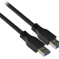 Interloper  6ft USB 3.0 A Male to A Male Cable - Black 