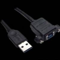 Interloper  3ft USB 3.0 A (M) to B (F) Cable Panel Type with H 