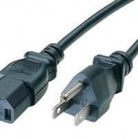 Interloper Lot of 5 Computer Power Cords,3 pronged - Black - New,Lot Of 5 Computer Power Cords - 3 pronged - Black