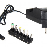 Universal,AC/DC Power Adapter Converter,3, 4.5, 6, 7.5, 9, 12V - 2.5A, 6 Plugs. Max Power: