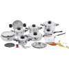 Chef Secret 28pc 12-Element T304 Stainless Steel Waterless Cookware