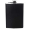 8oz Stainless Steel Flask with Black Wrap discrete beverage container
