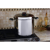 Precise Heat 24qt 12-Element Waterless Stockpot with Deep Steamer Basket