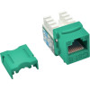 EATON TRIPP LITE SERIES CONNECTIVIT N238-001-GN CAT6 / CAT5E 110 KEYSTONE JACK 110 STYLE PUNCHDOWN GREEN RJ45-F