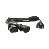 Startech PXT101Y 6FT (2M) 18AWG FLEXIBLE COMPUTER POWER CORD W/ NEMA 5-15P AND 2X IEC 60320 C13 C