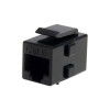 Startech C6KEYCOUPLER CAT6 RJ45 KEYSTONE JACK BLACK NETWORK COUPLER F/F