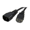 Startech PXT1002 AC POWER CORD 2FT (0.6M) 18AWG POWER SUPPLY EXTENSION CABLE IEC 60320 C14 TO C13
