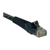 EATON TRIPP LITE SERIES CONNECTIVIT N201-015-BK 15FT CAT6 PATCH CABLE M/M BLACK GIGABIT MOLDED SNAGLESS PVC RJ45