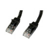 Startech N6PATCH5BK 5FT BLACK CAT6 ETHERNET CABLE SNAGLESS RJ45 UTP PATCH CABLE CORD
