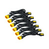APC AP8702S-NA POWER CORD KIT (6 EA), LOCKING, C13 TO C14, 0.6M, NORTH AMERICA