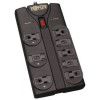 Eaton TLP808B 8OUT SURGE PROTECTOR 1440 J BLACK 8FT CORD RIGHT ANGLE 5-15P