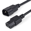 Startech PXTC19C203 3FT COMPUTER POWER CORD C19 TO C20 AC POWER EXTENSION CABLE CORD