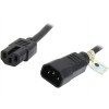 Eaton P018-003 EATON TRIPP LITE SERIES POWER CORD C14 TO C15 - HEAVY-DUTY, 15A, 250V, 14 AWG, 3