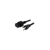 Startech PXT515C19143 3FT (1M) UNIVERSAL POWER CORD W/ NEMA 5-15P AND IEC 60320 C19 CONNECTORS; 125V 1