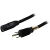 EATON TRIPP LITE SERIES CONNECTIVIT P007-002 2FT COMPUTER POWER CORD 14AWG 15A 125V 5-15P TO C13 HEAVY DUTY