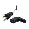 Startech PXT101L 6FT COMPUTER POWER CORD NEMA 5-15P TO RIGHT ANGLE C13 POWER CORD