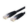 Startech C6PATCH1BK 1FT BLACK CAT6 ETHERNET CABLE DELIVERS MULTI GIGABIT 1/2.5/5GBPS & 10GBPS UP TO