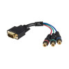 Startech HD15CPNTMF 6IN RCA HD15 M/F TO COMPONENT BREAKOUT CABLE ADAPTER