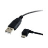 Startech UUSBHAUB1LA 1 FT USB TO LEFT ANGLE MICRO USB CABLE - THE UUSBHAUB1LA 1-FOOT USB A TO MICRO U