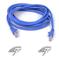 Belkin A3L791-06-BLU-M PATCH CABLE - RJ-45 - MALE - RJ-45 - MALE - 6 FEET - UNSHIELDED TWISTED PAIR (UT